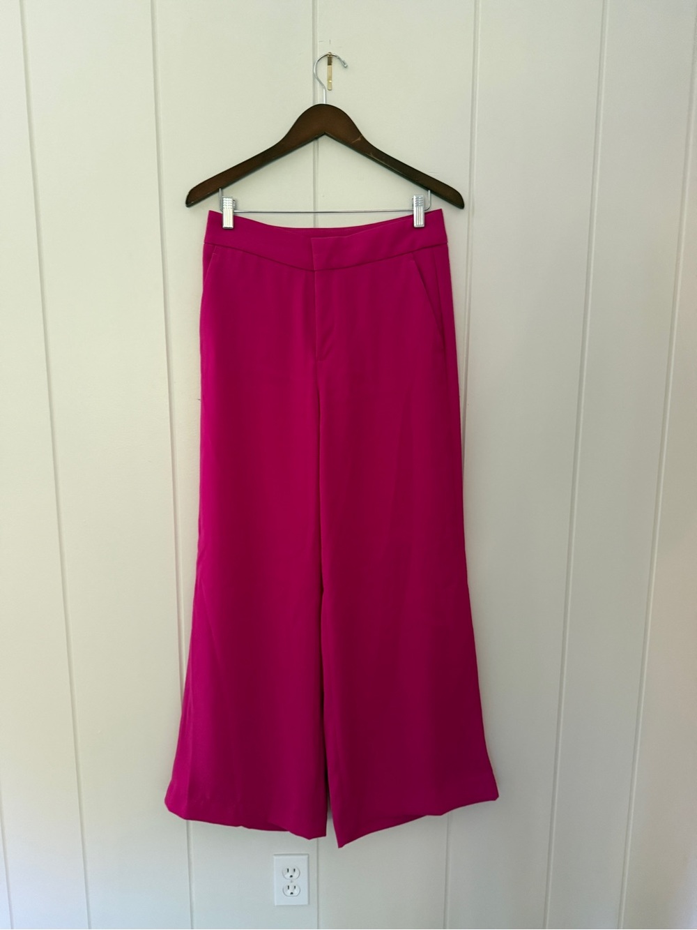 Banana Republic Hot Pink Wide Leg Trousers